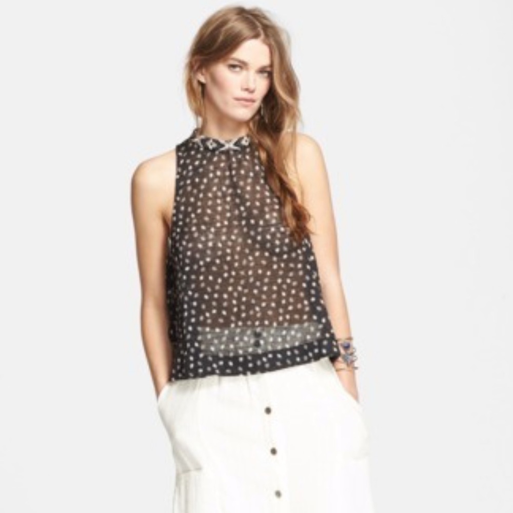 Free People Ride Easy Sleeveless Top Size M